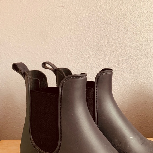 Navy Blue Chelsea Rain Boots - Picture 3 of 3